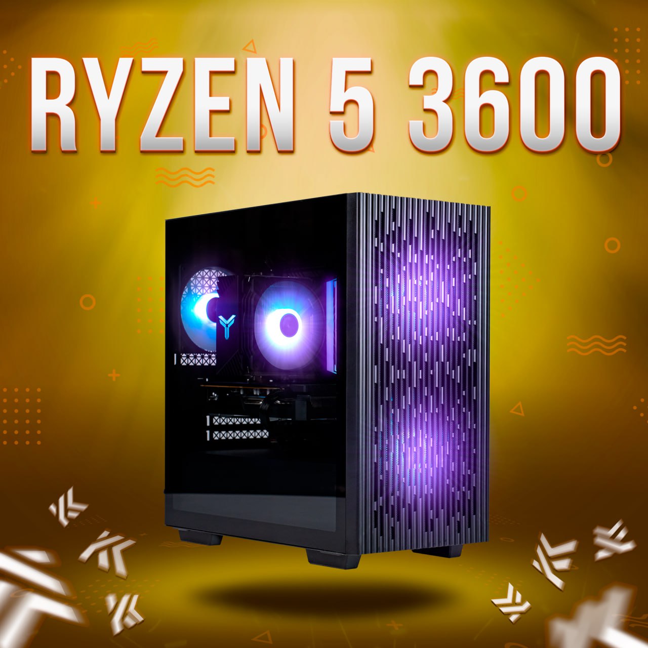 Системный блок KING KOMP AIR Ryzen 5 3600, RTX 2060 Super 8GB, DDR4 16GB, SSD 512GB