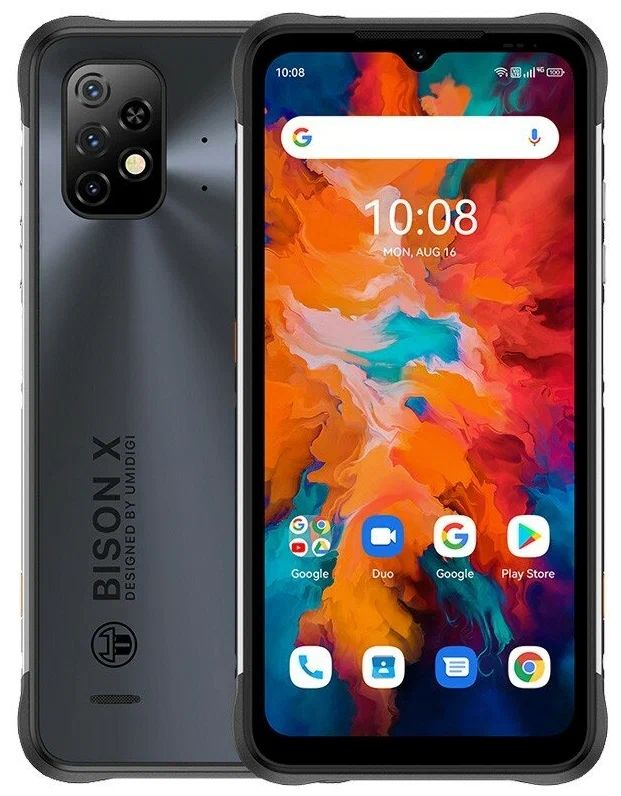 Смартфон Umidigi Bison X10 4/64GB Hack Black (UmBisX10.4/64Gb.Bk)