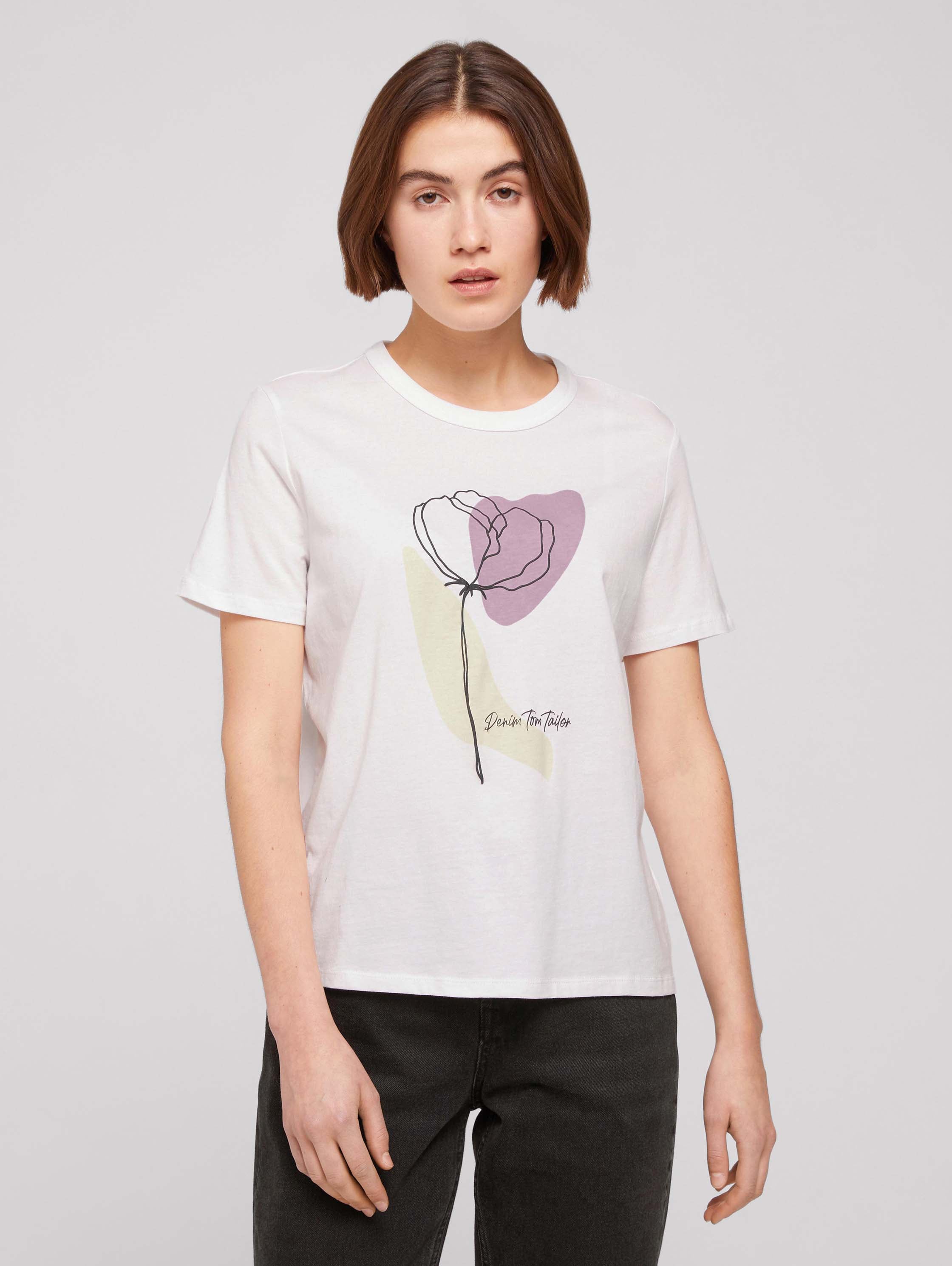 

Футболка женская TOM TAILOR 1031498 белая XL, 1031498