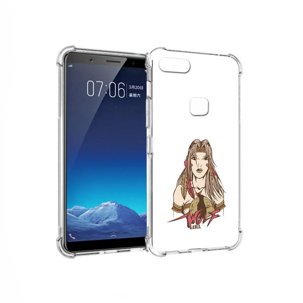 

Чехол MyPads Tocco для Vivo X20 девушка волк (PT108350.433.306), Прозрачный, Tocco