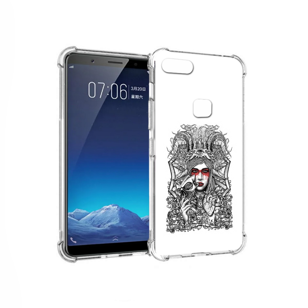 

Чехол MyPads Tocco для Vivo X20 грусная девушка (PT108350.433.302), Прозрачный, Tocco