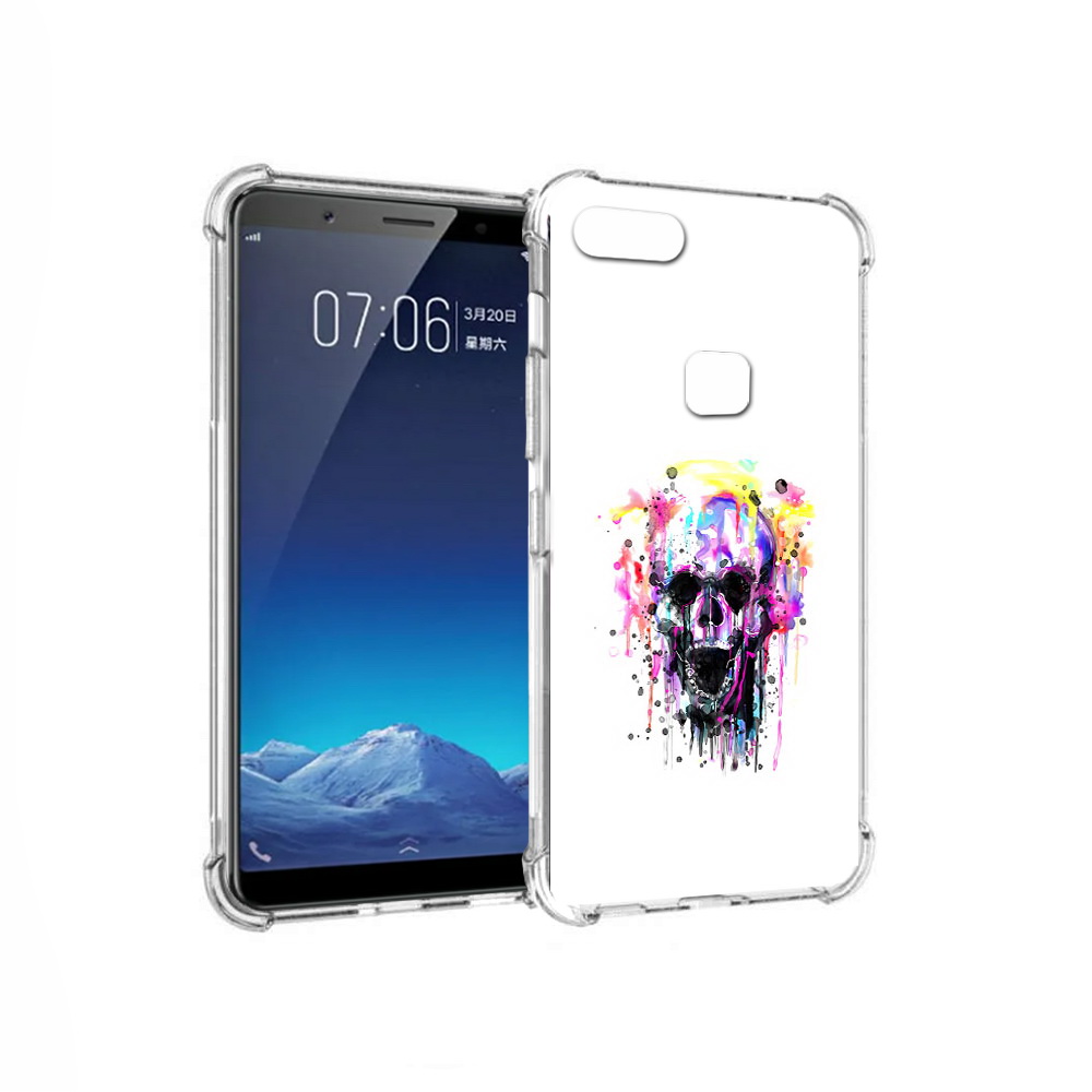 

Чехол MyPads Tocco для Vivo X20 граффити череп (PT108350.433.298), Прозрачный, Tocco