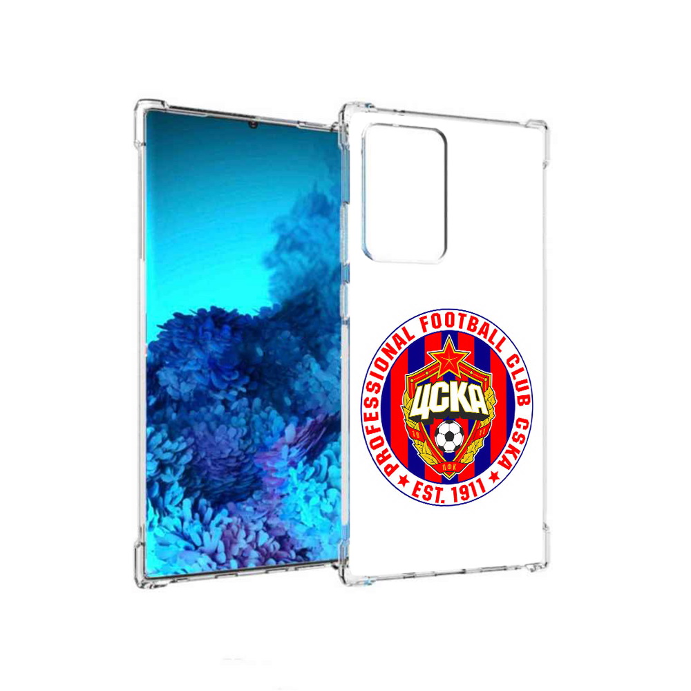 

Чехол MyPads Tocco для Samsung Galaxy Note 20 Ultra ФК ЦСК логотип (PT151896.552.178), Прозрачный, Tocco