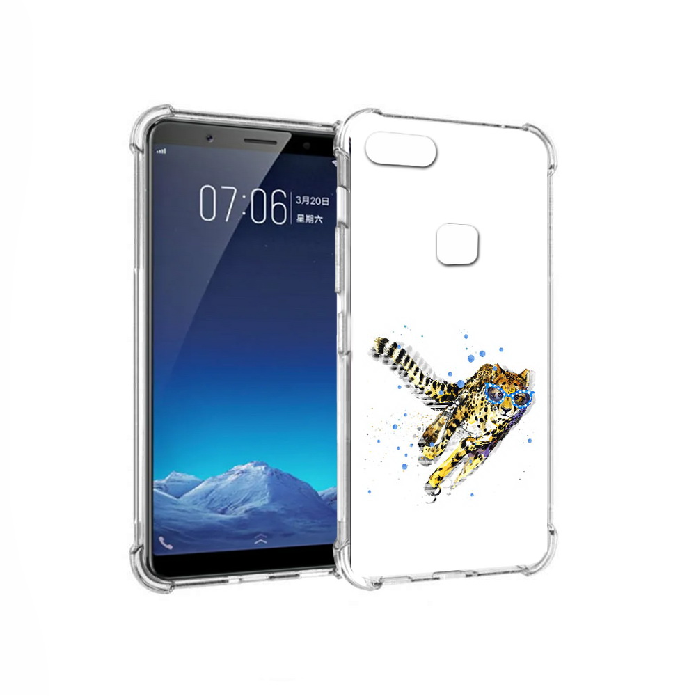 

Чехол MyPads Tocco для Vivo X20 гепард в очках (PT108350.433.287), Прозрачный, Tocco