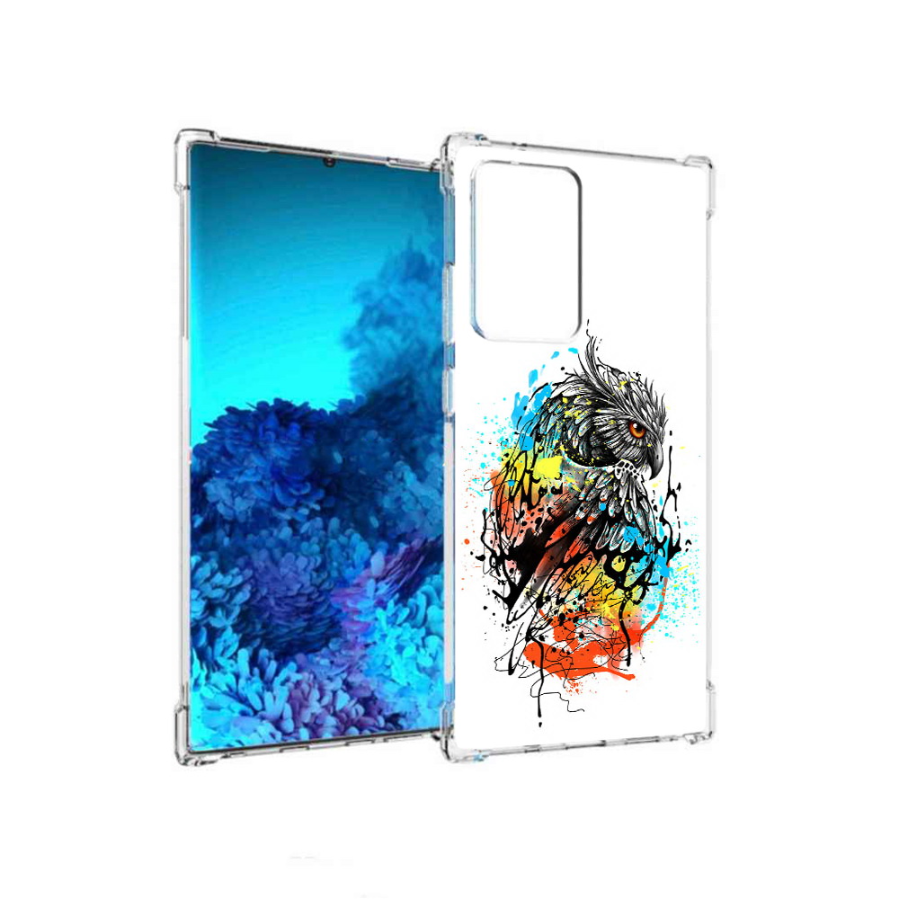 

Чехол MyPads Tocco для Samsung Galaxy Note 20 Ultra Творческая сова (PT151896.552.170), Прозрачный, Tocco