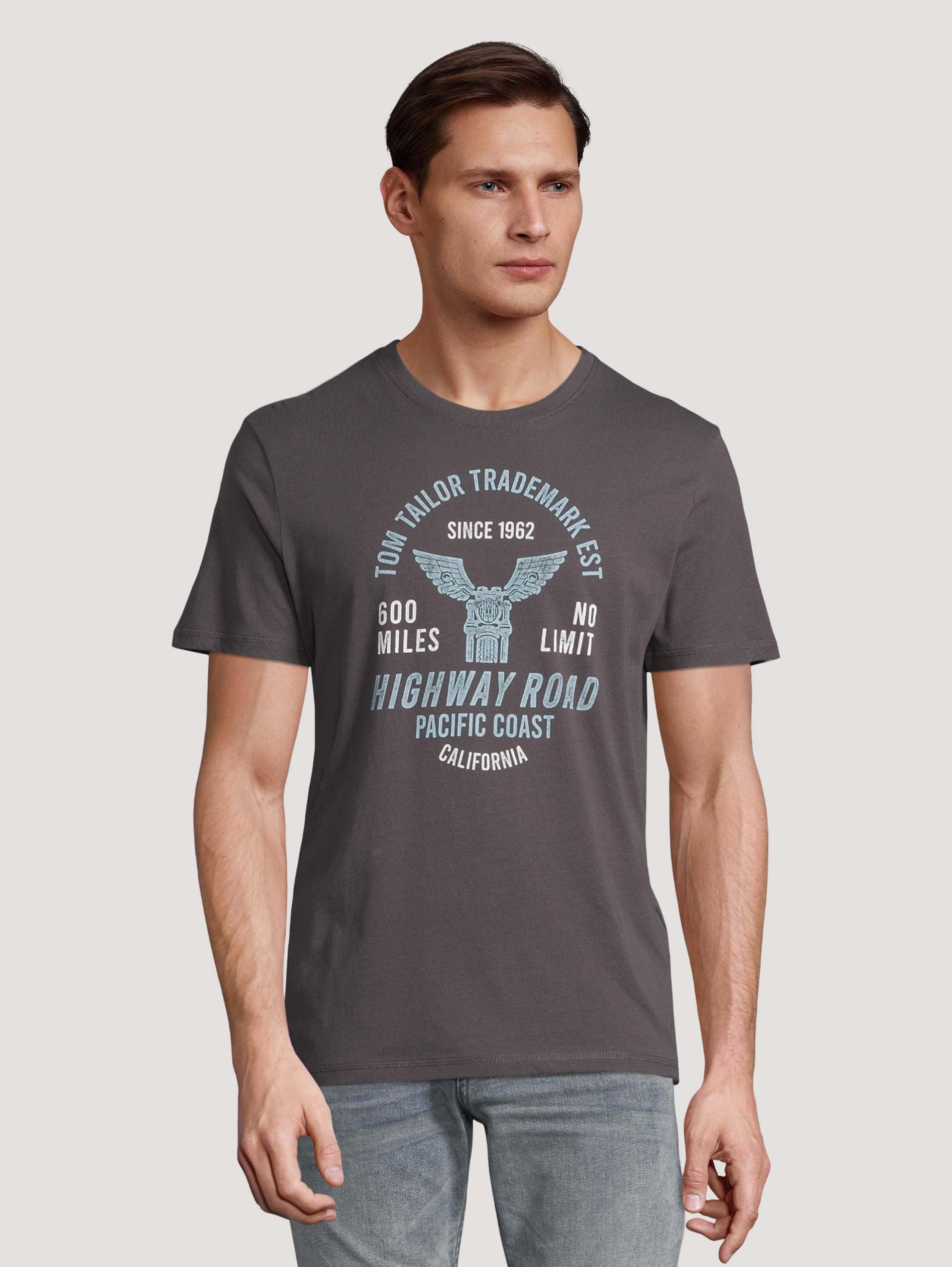 

Футболка мужская TOM TAILOR 1032002 серая XL, 1032002