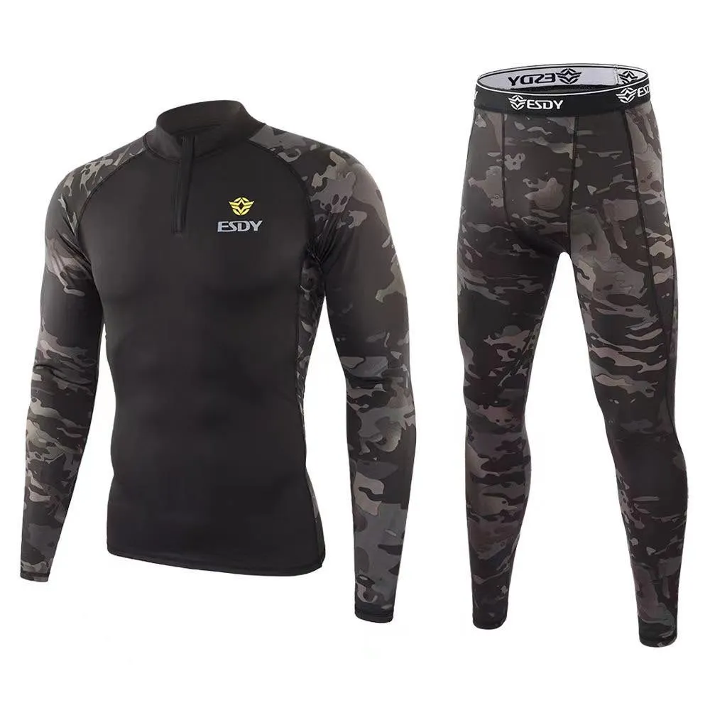 

Комплект термобелья с воротом Woodland Esdy р.XL, Multicam Black, Серый;черный, Esdy