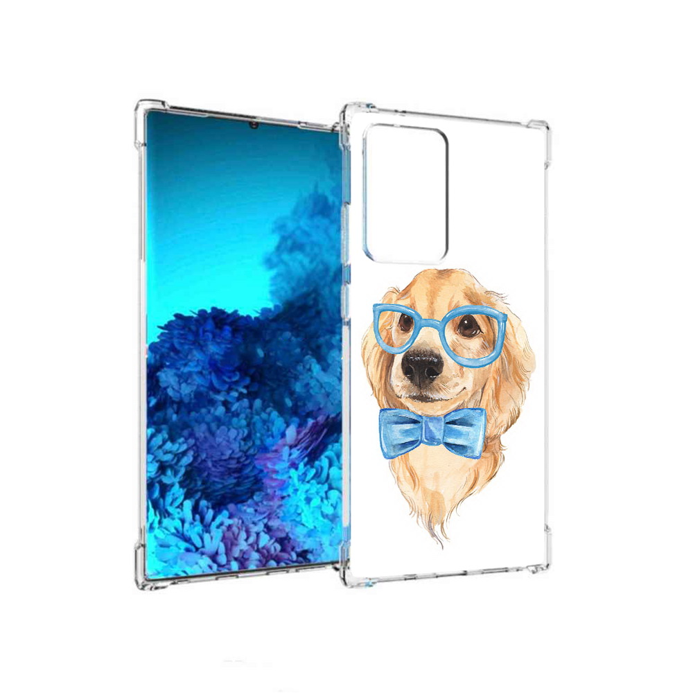 

Чехол MyPads Tocco для Samsung Galaxy Note 20 Ultra Собака интеллигент (PT151896.552.159), Прозрачный, Tocco