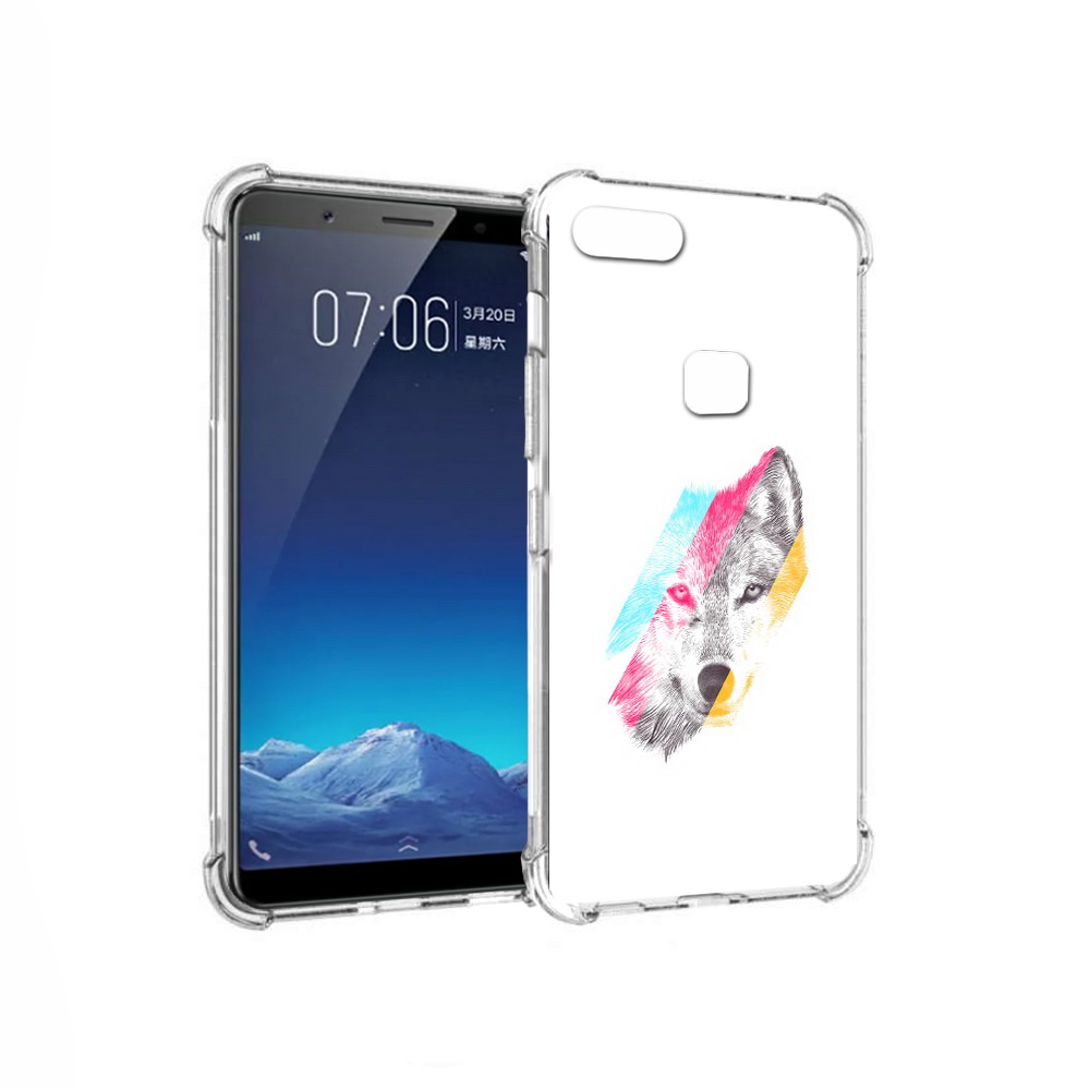 

Чехол MyPads Tocco для Vivo X20 волк градиент (PT108350.433.268), Прозрачный, Tocco
