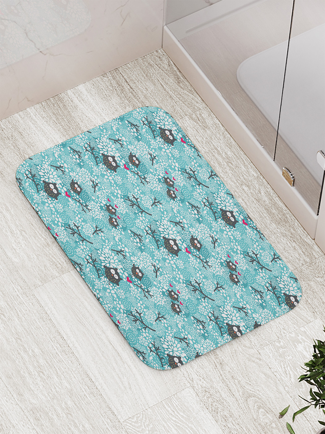 

bath_427011 Коврик противоскользящий для ванной, сауны, бассейна, 77х52 см