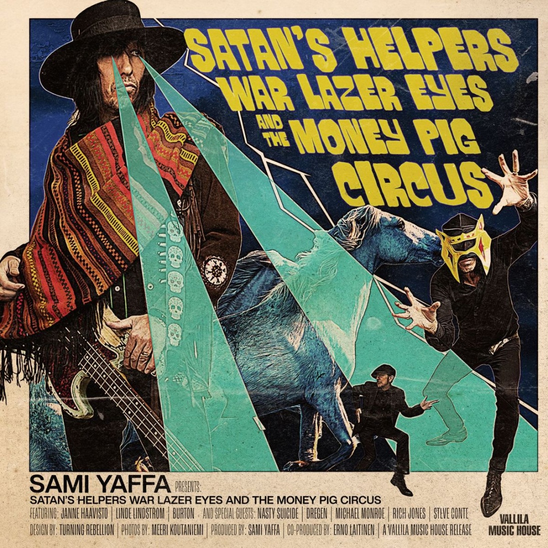 

Sami Yaffa Satans Helpers War Lazer Eyes And The Money Pig Circus LP
