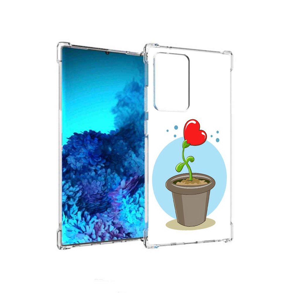 

Чехол MyPads Tocco для Samsung Galaxy Note 20 Ultra Растение любви 14 февраля, Прозрачный, Tocco
