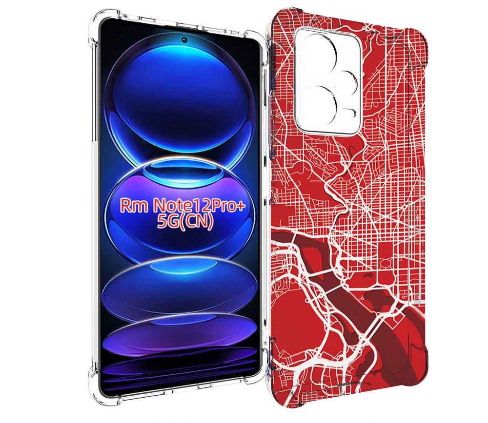 

Чехол MyPads векторная-карта для Xiaomi Redmi Note 12 Pro + Plus, Прозрачный, Tocco