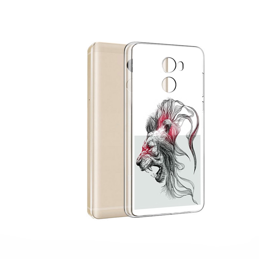 

Чехол MyPads Tocco для Xiaomi Redmi 4 Pro разъяренный лев (PT47305.303.576), Прозрачный, Tocco