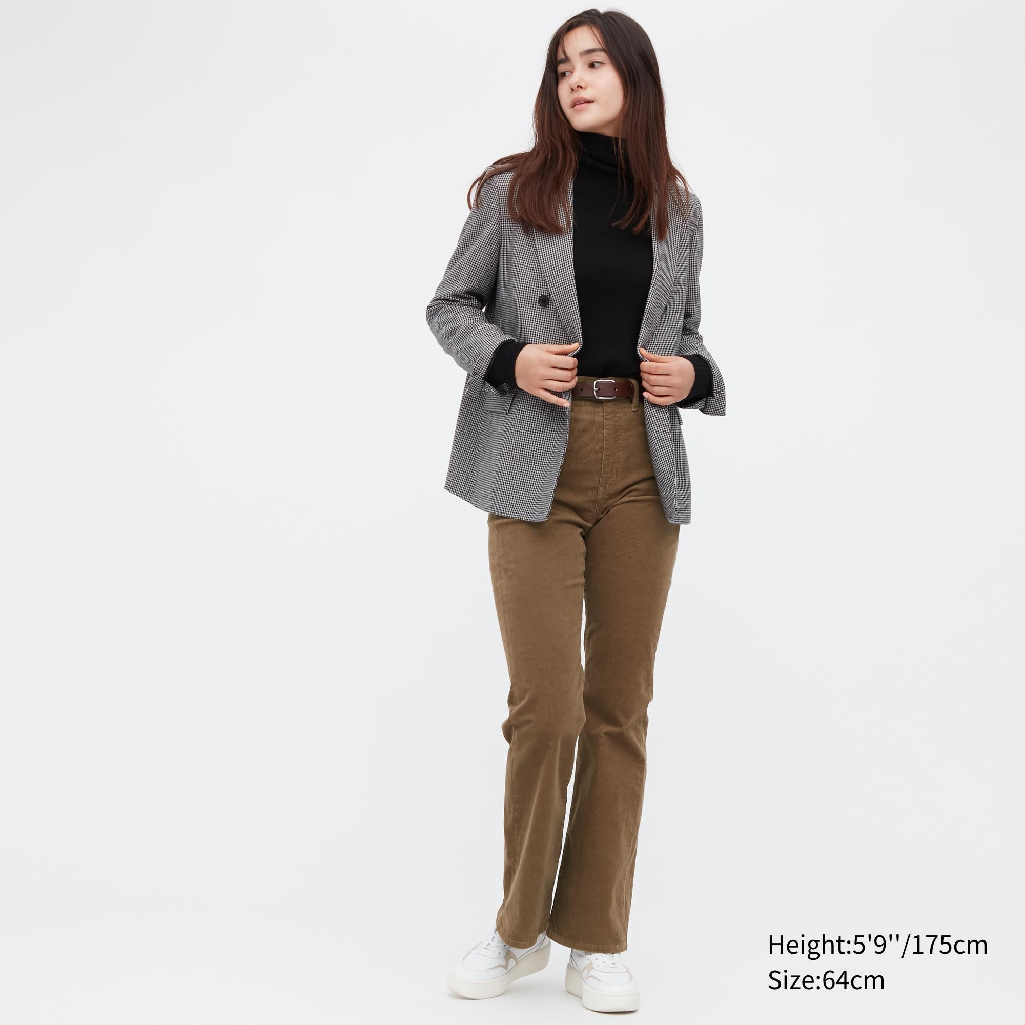 

Брюки женские UNIQLO 453886COL35 коричневые 30 (доставка из-за рубежа), 453886COL35