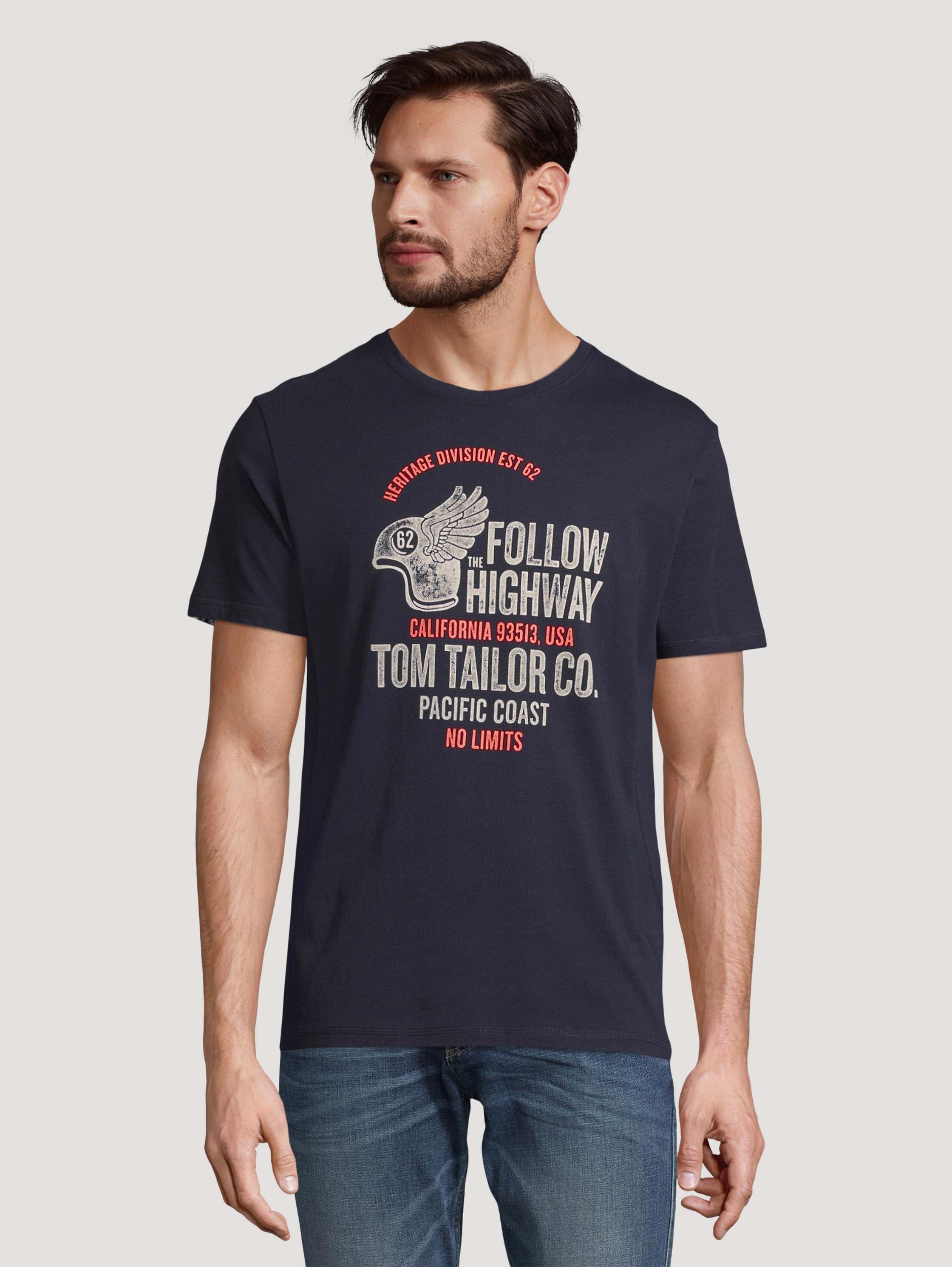 

Футболка мужская TOM TAILOR 1032002 синяя M, 1032002