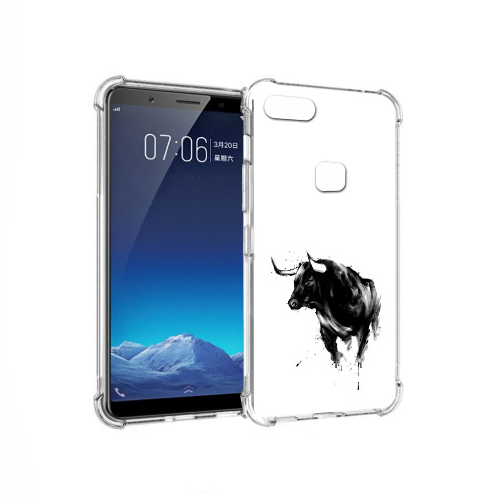 

Чехол MyPads Tocco для Vivo X20 бык (PT108350.433.254), Прозрачный, Tocco