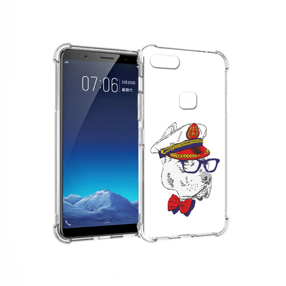 

Чехол MyPads Tocco для Vivo X20 бульдог (PT108350.433.251), Прозрачный, Tocco