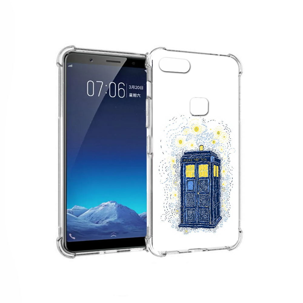 

Чехол MyPads Tocco для Vivo X20 будка рисунок (PT108350.433.249), Прозрачный, Tocco