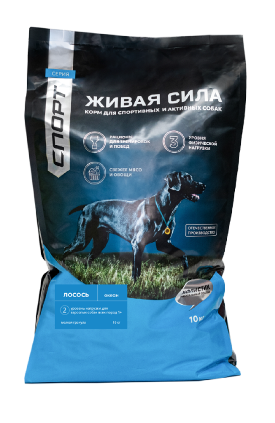 

Сухой корм для собак Живая сила Океан, лосось, 10 кг