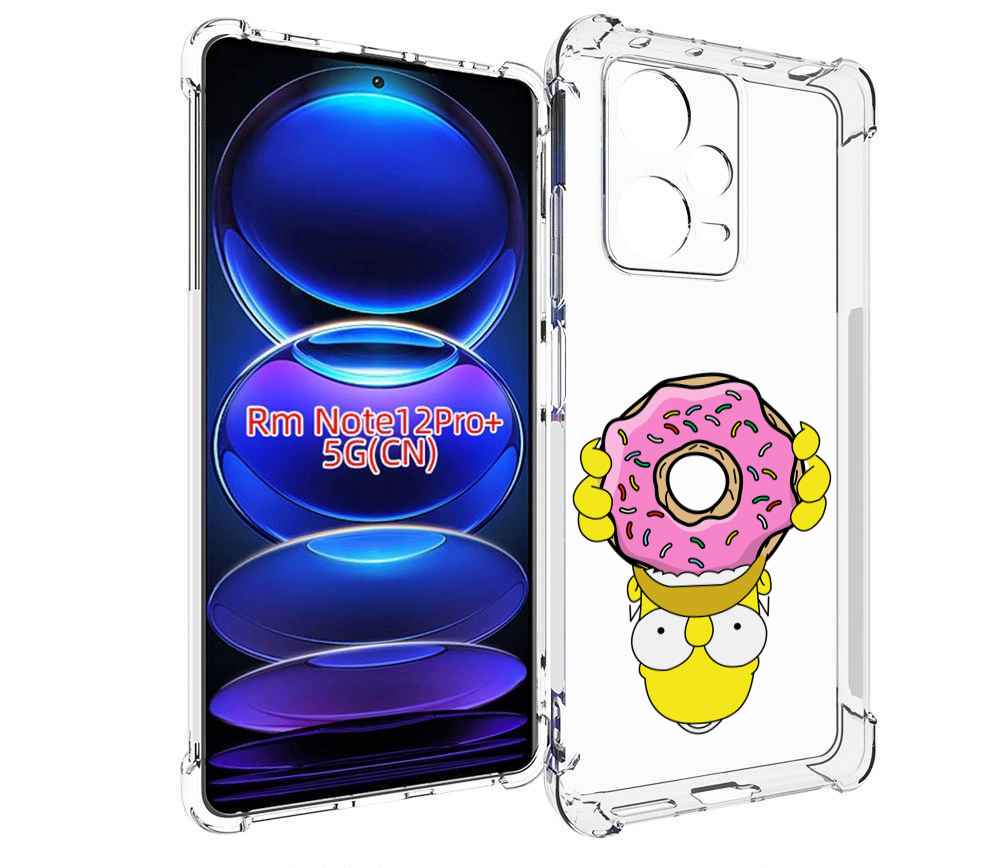 

Чехол MyPads большой-пончик для Xiaomi Redmi Note 12 Pro + Plus, Прозрачный, Tocco