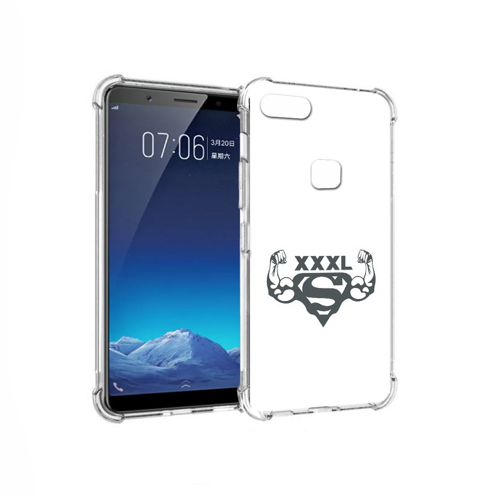 

Чехол MyPads Tocco для Vivo X20 бодибилдинг супермен (PT108350.433.237), Прозрачный, Tocco
