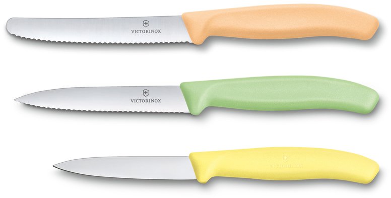 Набор из 3 кухонных ножей VICTORINOX Swiss Classic Trend Colors 6.7116.34L2