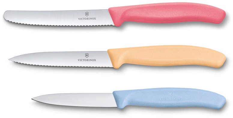 

Набор из 3 кухонных ножей VICTORINOX Swiss Classic Trend Colors 6.7116.34L1, Swiss Classic Trend Colors