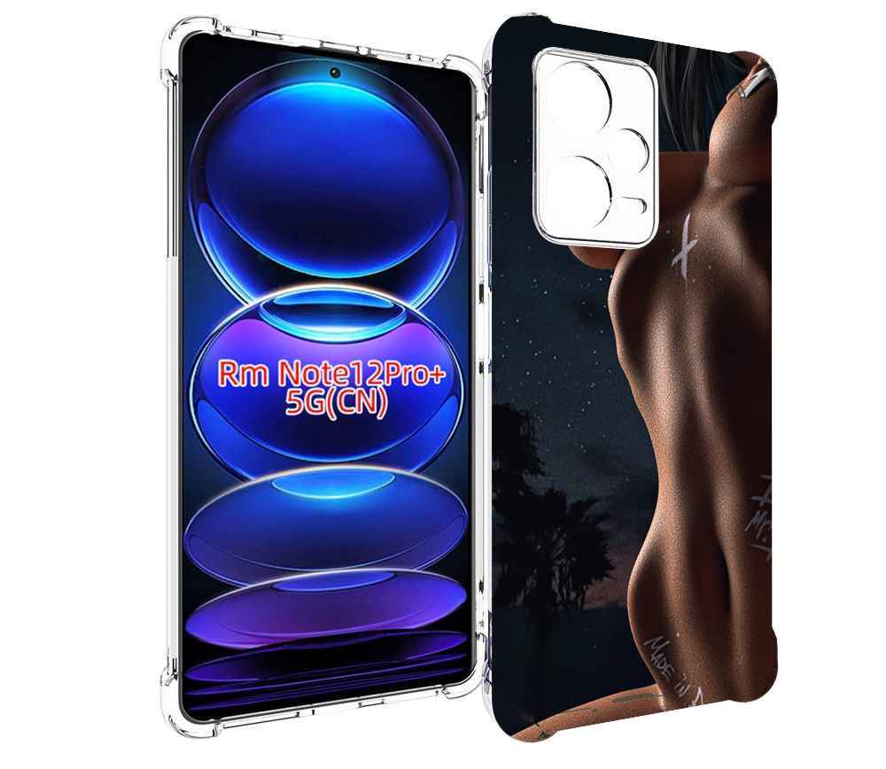 

Чехол MyPads белые-татуировки-на-теле для Xiaomi Redmi Note 12 Pro + Plus, Прозрачный, Tocco