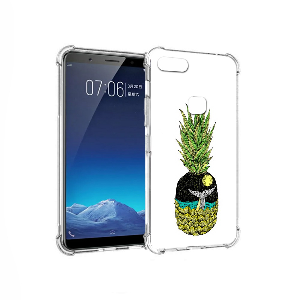 

Чехол MyPads Tocco для Vivo X20 ананас с китом (PT108350.433.220), Прозрачный, Tocco