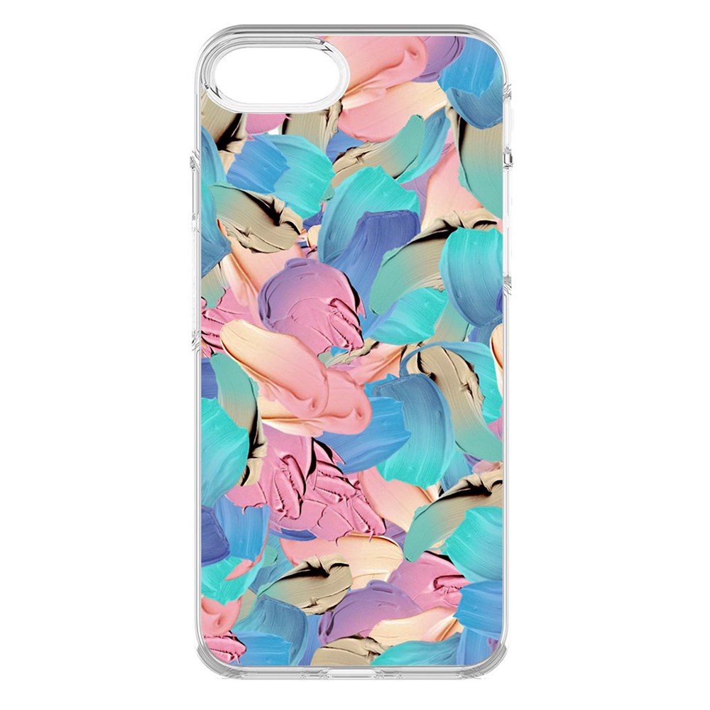 

Чехол-накладка Krutoff Clear Case Абстракт краска для iPhone 6S, Прозрачный
