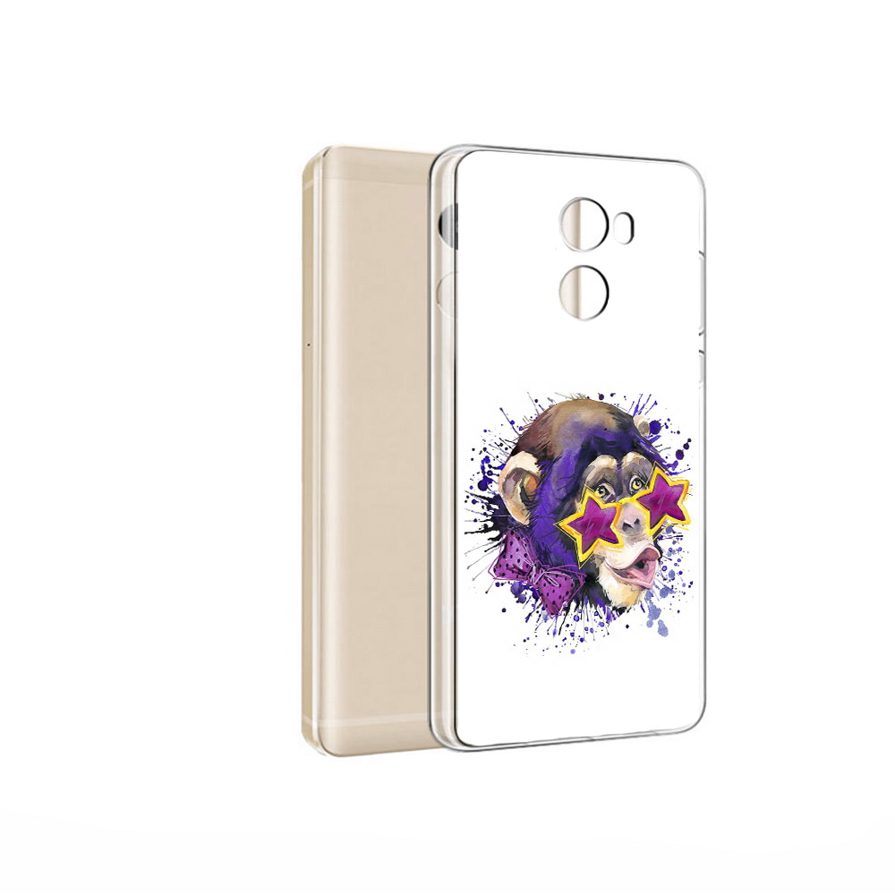 

Чехол MyPads Tocco для Xiaomi Redmi 4 Pro обезьяна в очках (PT47305.303.524), Прозрачный, Tocco