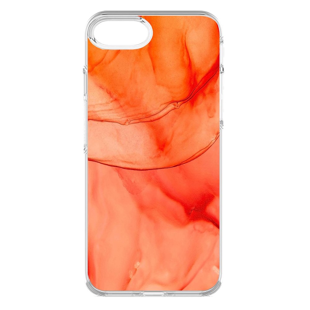 

Чехол-накладка Krutoff Clear Case Абстракт оранж для iPhone 6, Прозрачный