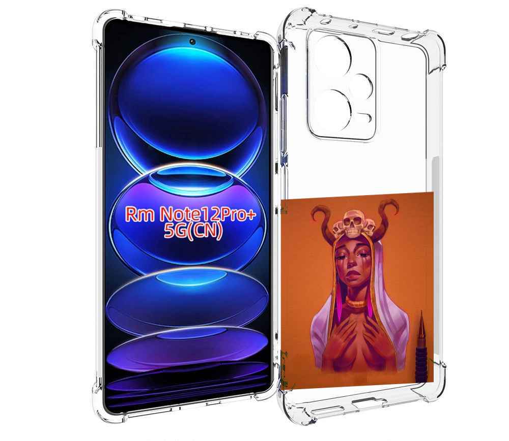 

Чехол MyPads античная-девушка для Xiaomi Redmi Note 12 Pro + Plus, Прозрачный, Tocco