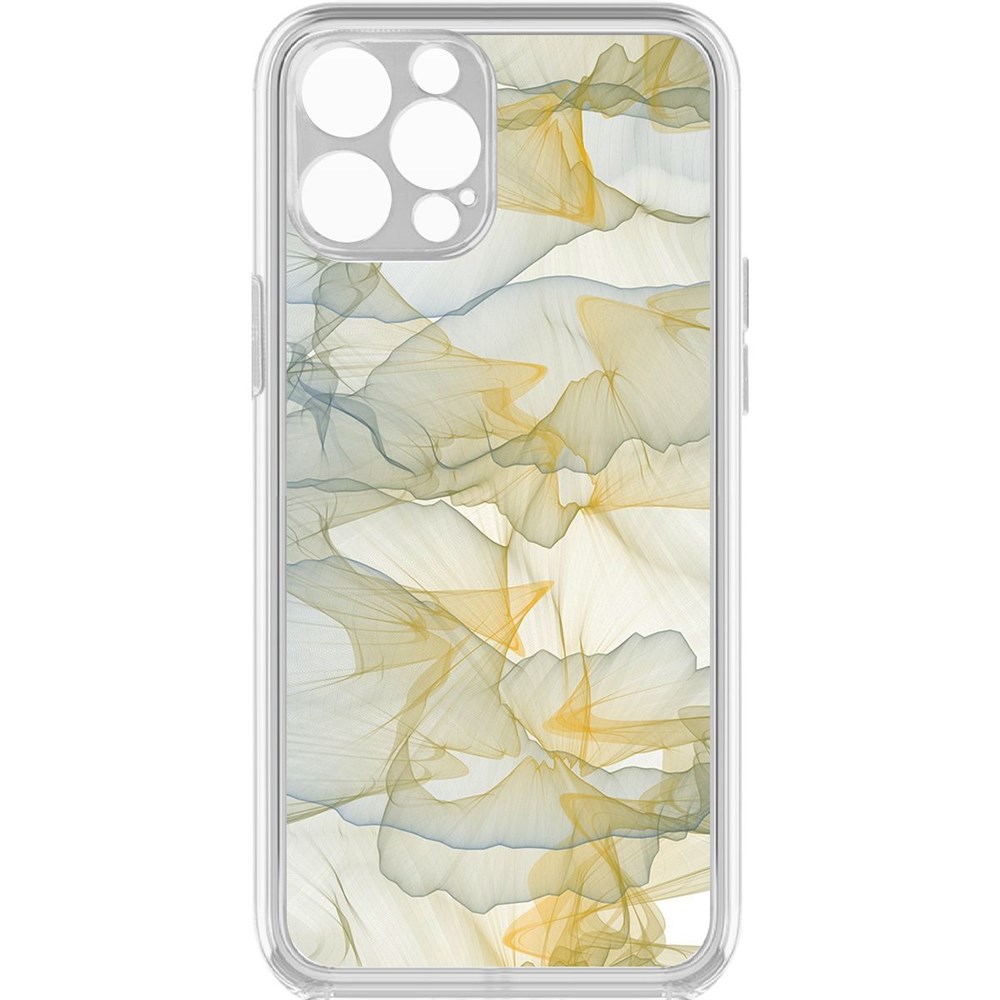 

Чехол-накладка Krutoff Clear Case Абстракт 6 для iPhone 12 Pro с защитой камеры, Прозрачный