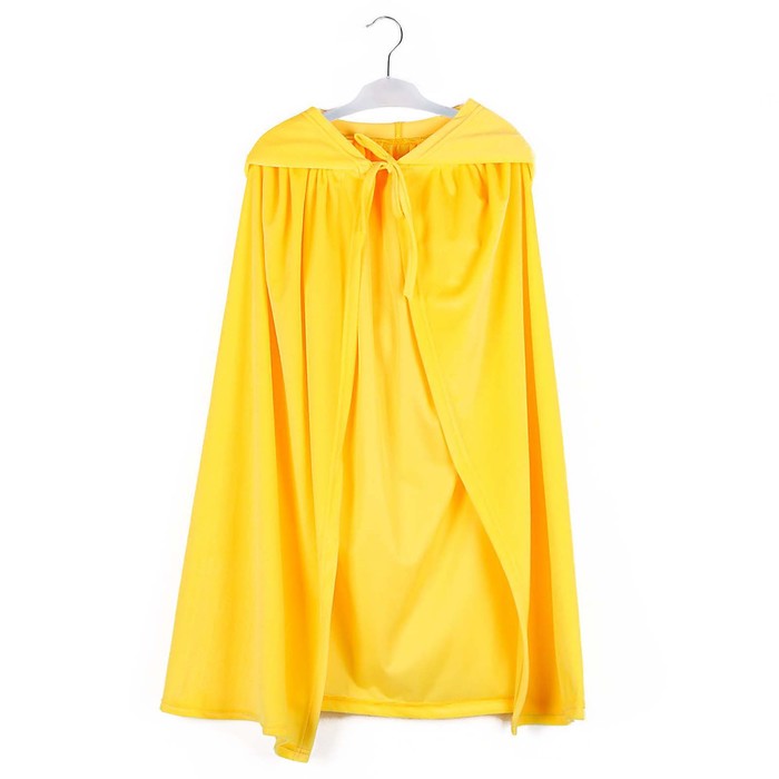 Карнавальный плащ детский, плюш жёлтый, длина 85 см карнавальный плащ детский плюш лимонный длина 110 см