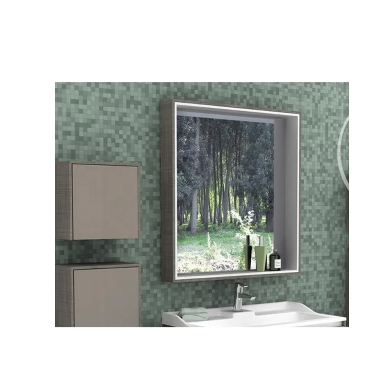 фото Зеркало-шкаф акватон фабия 80 латте aquaton