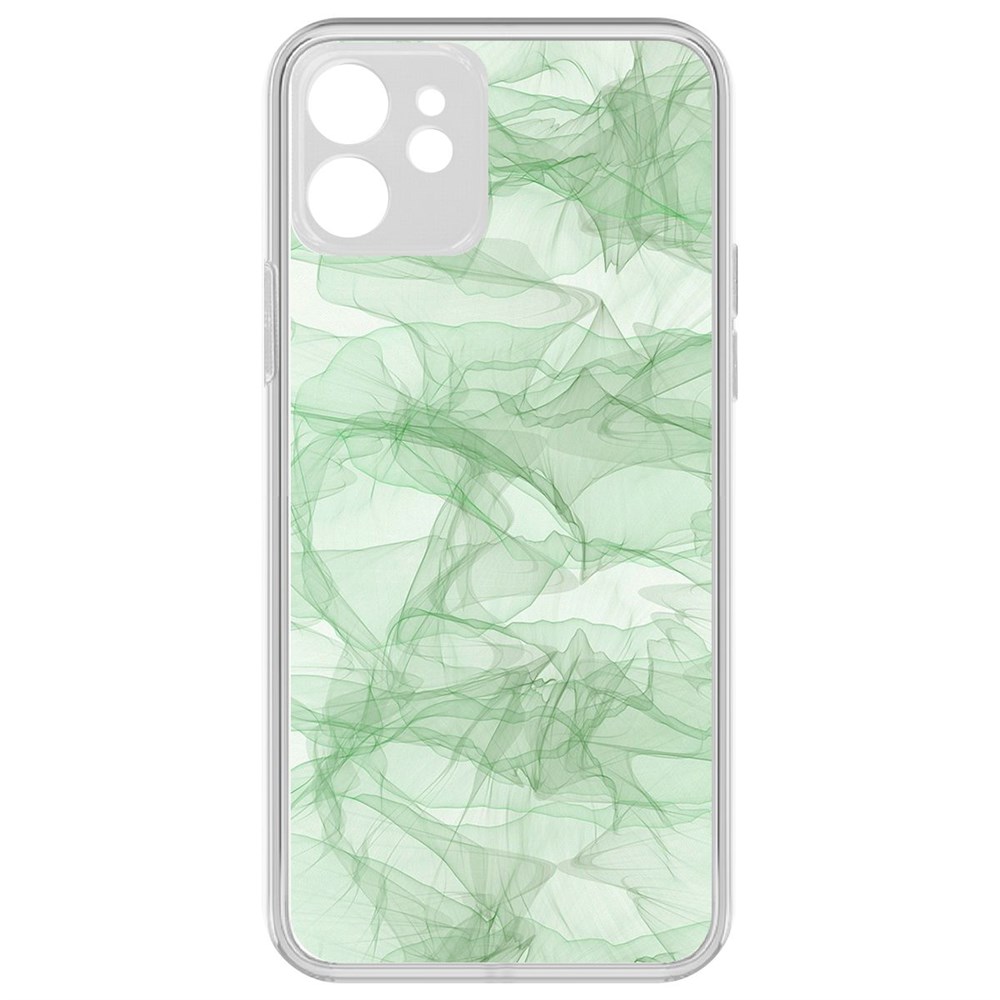 Чехол-накладка Krutoff Clear Case Абстракт 8 для iPhone 12 с защитой камеры