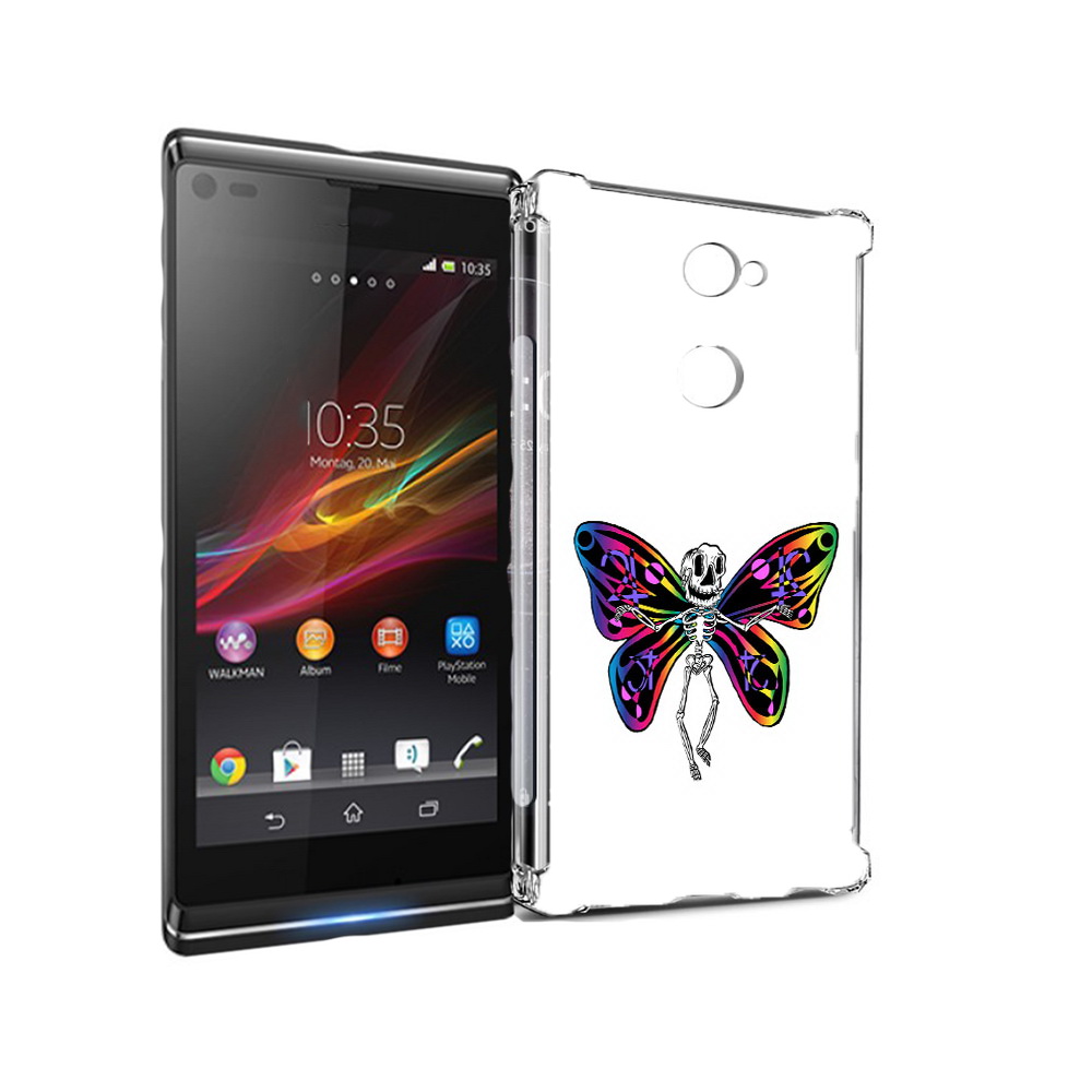 

Чехол MyPads Tocco для Sony Xperia L2 эффект бабочки (PT99662.233.701), Прозрачный, Tocco