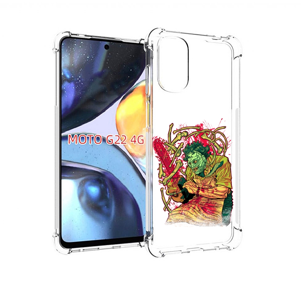 

Чехол MyPads яркий мясник для Motorola Moto G22 4G, Прозрачный, Tocco