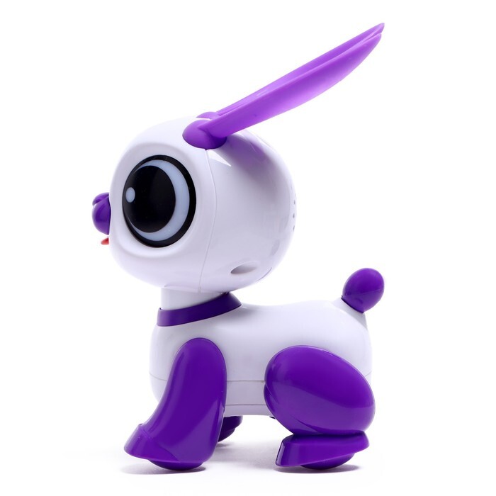 Робот - питомец Зайчик кролик, танцует 7010682 фиолетовый робот единорог питомец iq bot интерактивный с записью звуков реагирует на хлопки звук свет на батарейках розовый