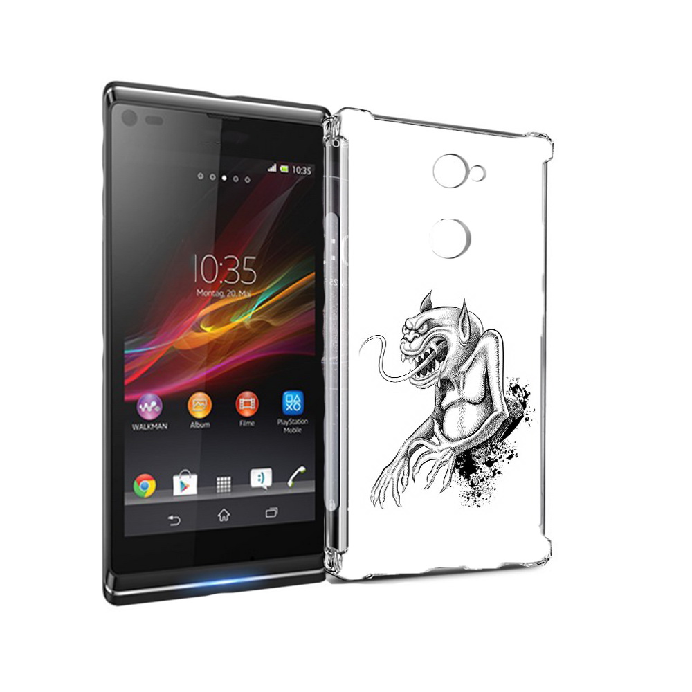 

Чехол MyPads Tocco для Sony Xperia L2 чорт (PT99662.233.692), Прозрачный, Tocco