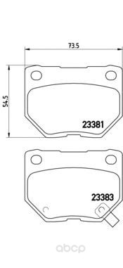 

Тормозные колодки brembo барабанные p78016