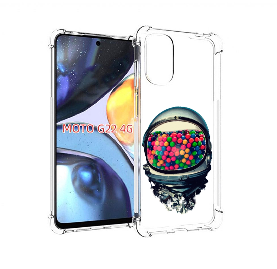 

Чехол MyPads шлем космонавта для Motorola Moto G22 4G, Прозрачный, Tocco