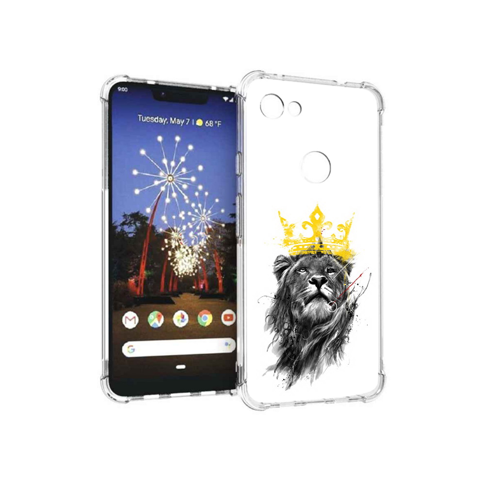 

Чехол MyPads Tocco для Google Pixel 3 XL король-лев, Прозрачный, Tocco