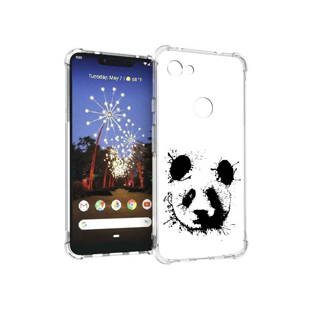 

Чехол MyPads Tocco для Google Pixel 3 XL клякса-панда, Прозрачный, Tocco