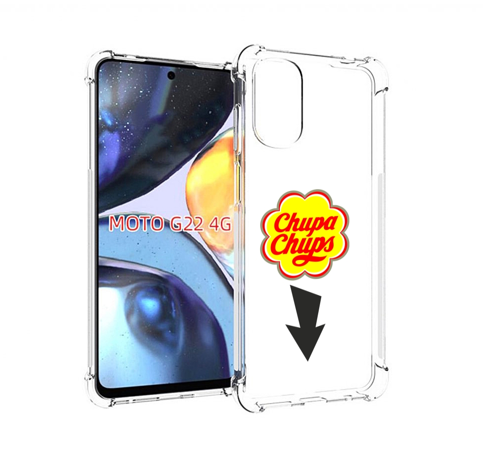 

Чехол MyPads чупа чупс для Motorola Moto G22 4G, Прозрачный, Tocco