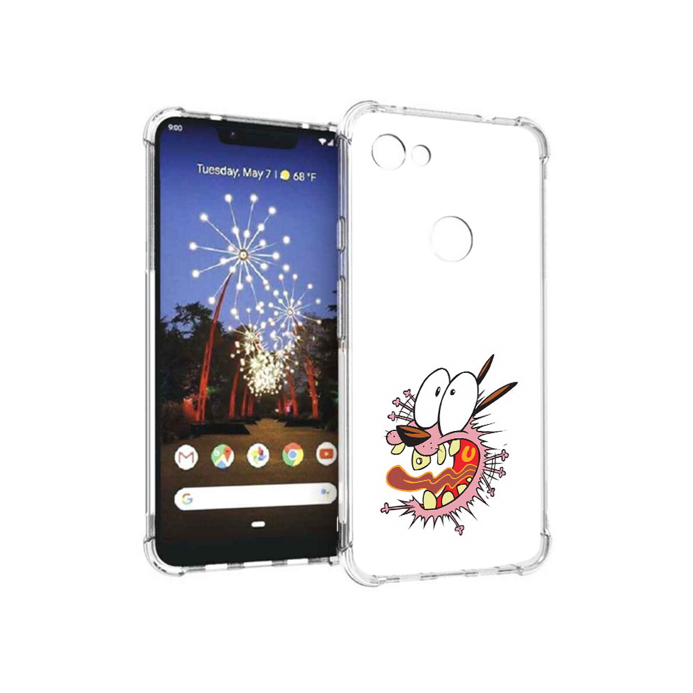 

Чехол MyPads Tocco для Google Pixel 3 XL испуганный бобик, Прозрачный, Tocco