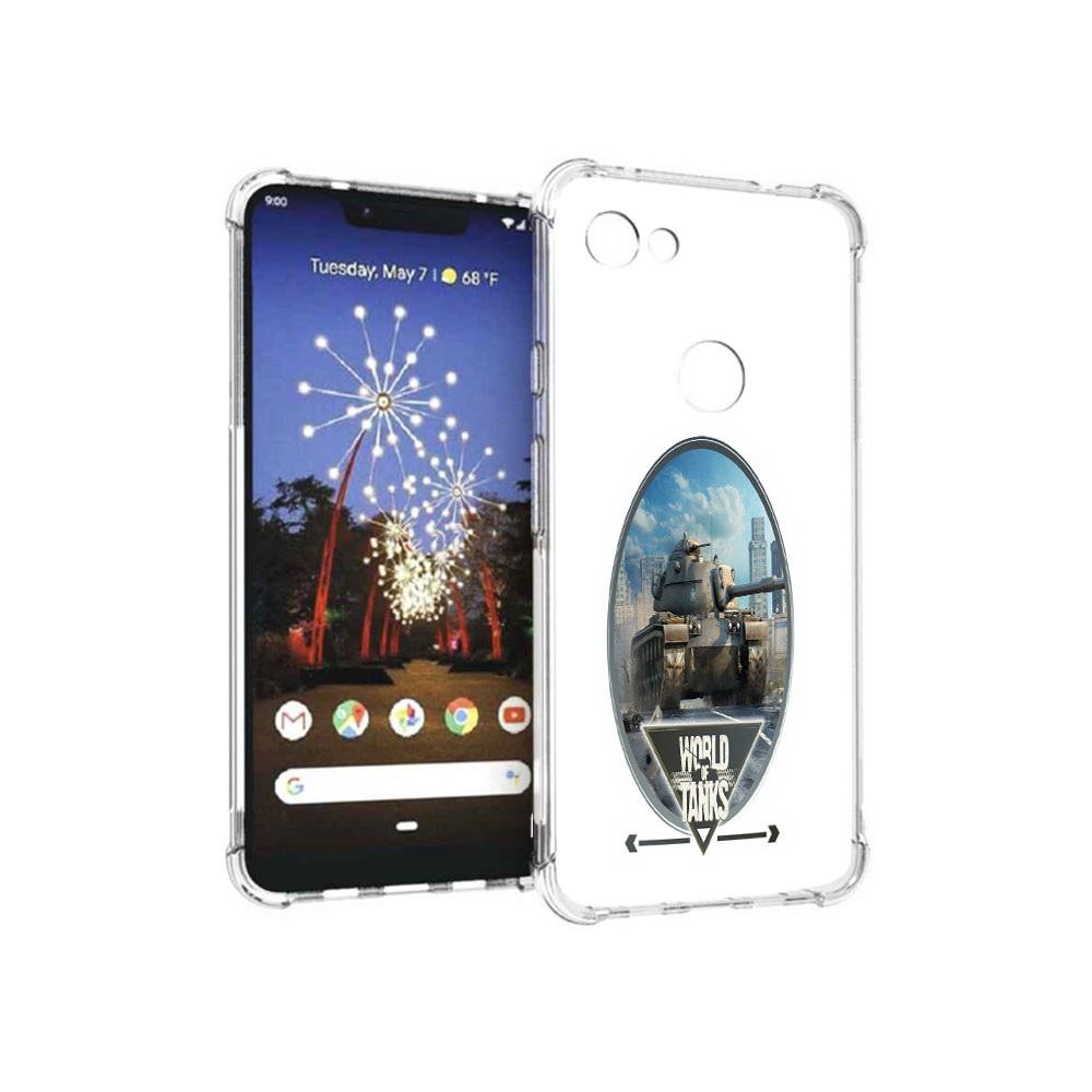 

Чехол MyPads Tocco для Google Pixel 3 XL игра с танками, Прозрачный, Tocco