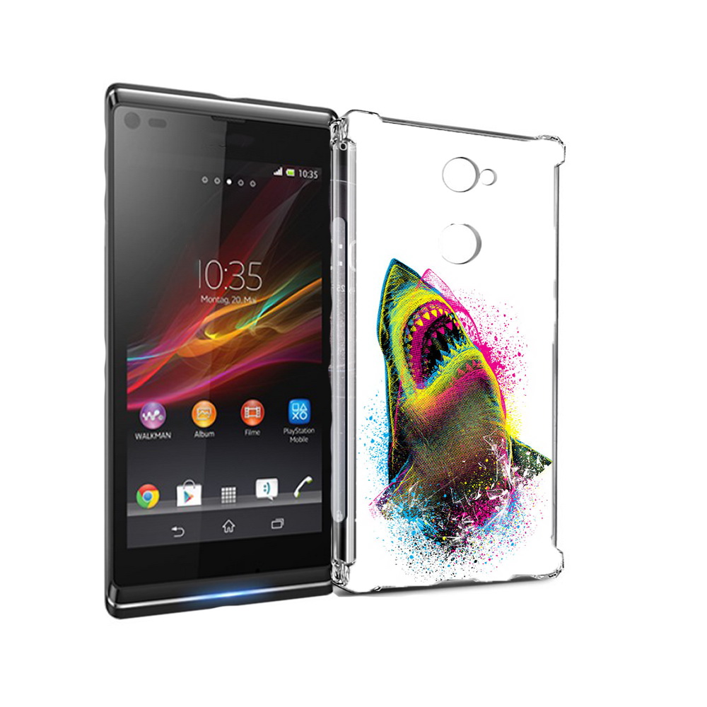 

Чехол MyPads Tocco для Sony Xperia L2 челюсти-2 (PT99662.233.674), Прозрачный, Tocco